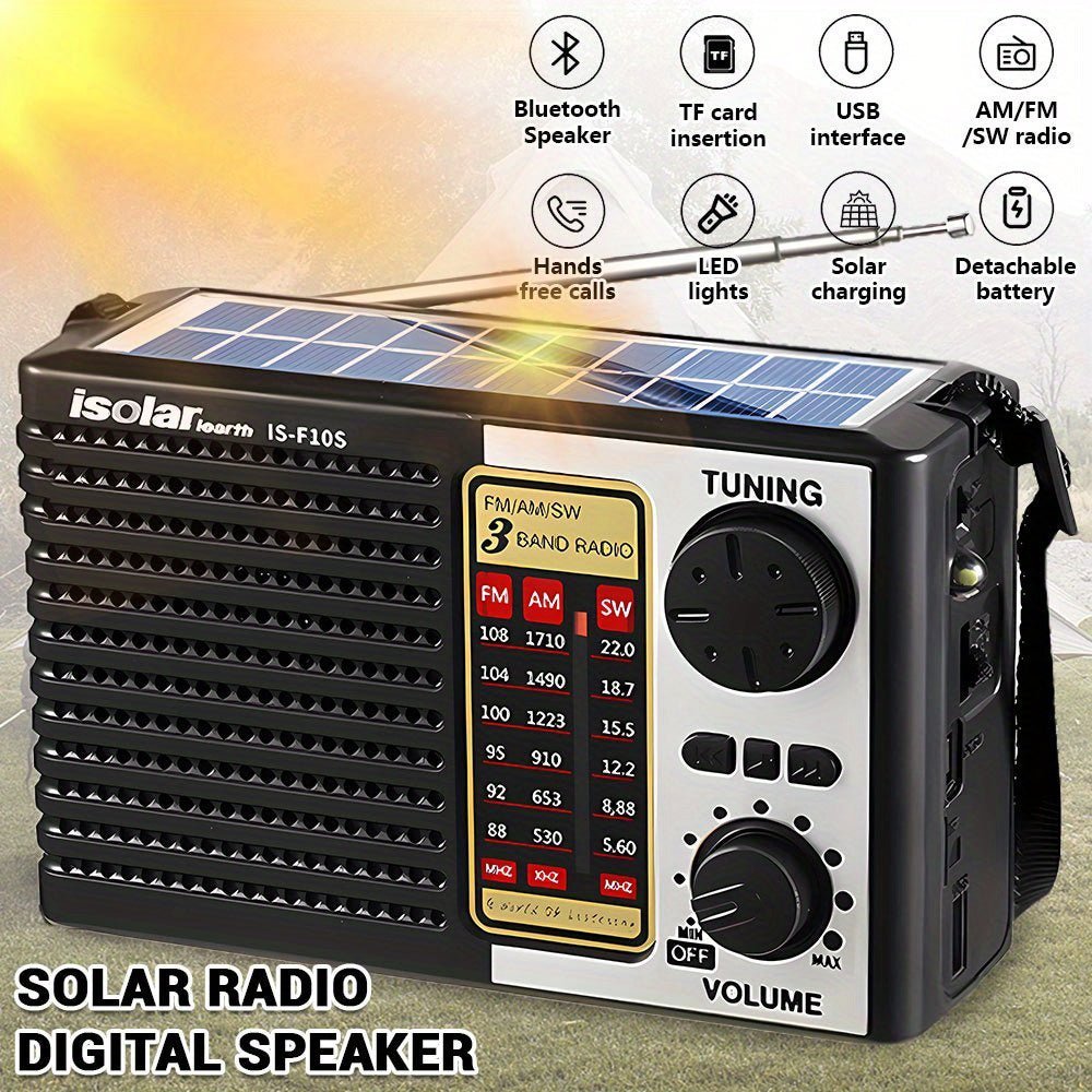 NNETM Solar Portable Radio with Digital Speaker - Image 3