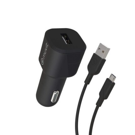 Electric car charger Muvit 1,2 m Black