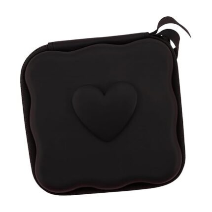 EDNITA Hard Charger Case Cover Pouch Storage Bag for Multi-Use with Unique Desgine - Pack of 1 (Black Heart)