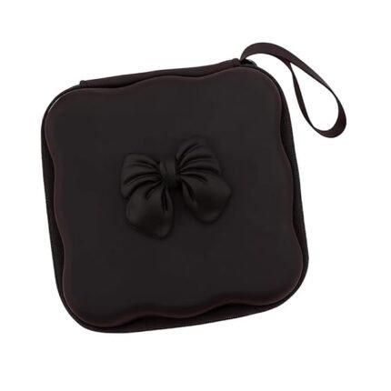 EDNITA Hard Charger Case Cover Pouch Storage Bag for Multi-Use with Unique Desgine - Pack of 1 (Black Bow)