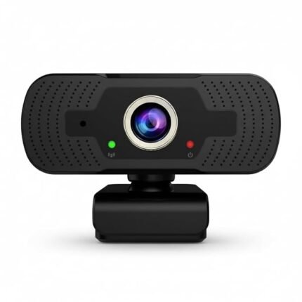 HD Webcam with Built-in Microphone, 1080P USB Computer Camera, Black, Wide-Angle Lens for Video Conferencing, Streaming