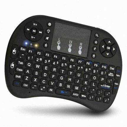 Mini Keyboard Wireless Touchpad Keyboard || Smart Function for Laptop Desktop Computer for Mobile/Tablet/TV Box/Smart TV/Computer (Wireless Keyboard) (Black)
