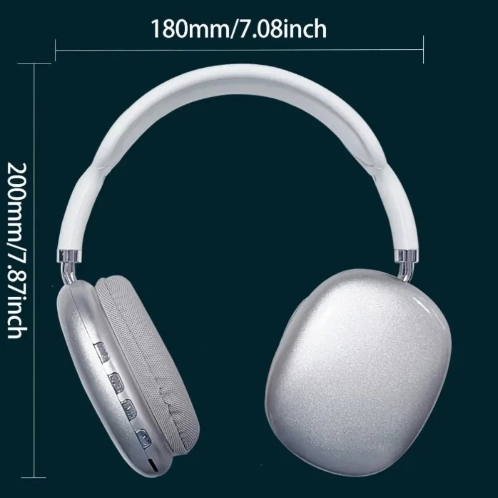 NNEOBA Wireless Bluetooth Over-Ear Headphones White - Image 3