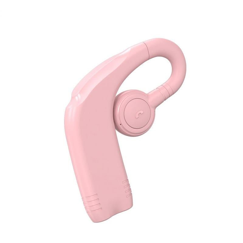 NNEDSZ Bluetooth V5.2 Single Earhook Business Headset - M99 - Pink