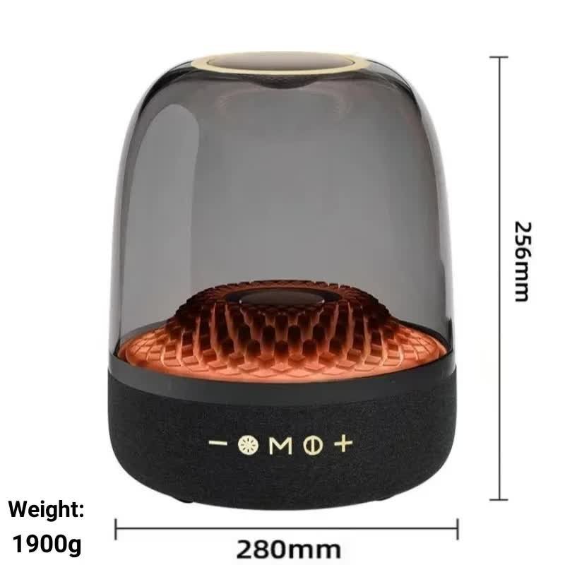 NNEDSZ LP90 Black 360° Bluetooth Home Theater Speaker With Two Microphones - LED Light Effect, 120W Surround Sound - Image 4