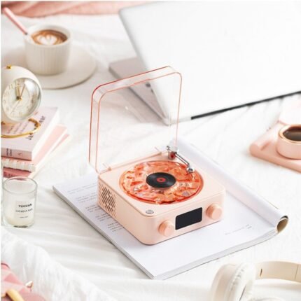 NNEDSZ Pink, KW03 Bluetooth Sleep Sound Machine - Retro Design with 1500mAh Battery