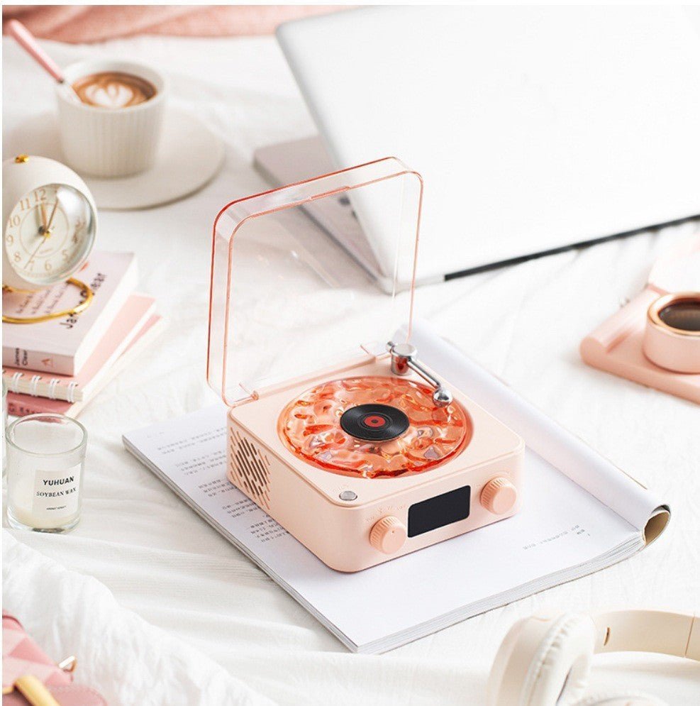 NNEDSZ Pink, KW03 Bluetooth Sleep Sound Machine - Retro Design with 1500mAh Battery