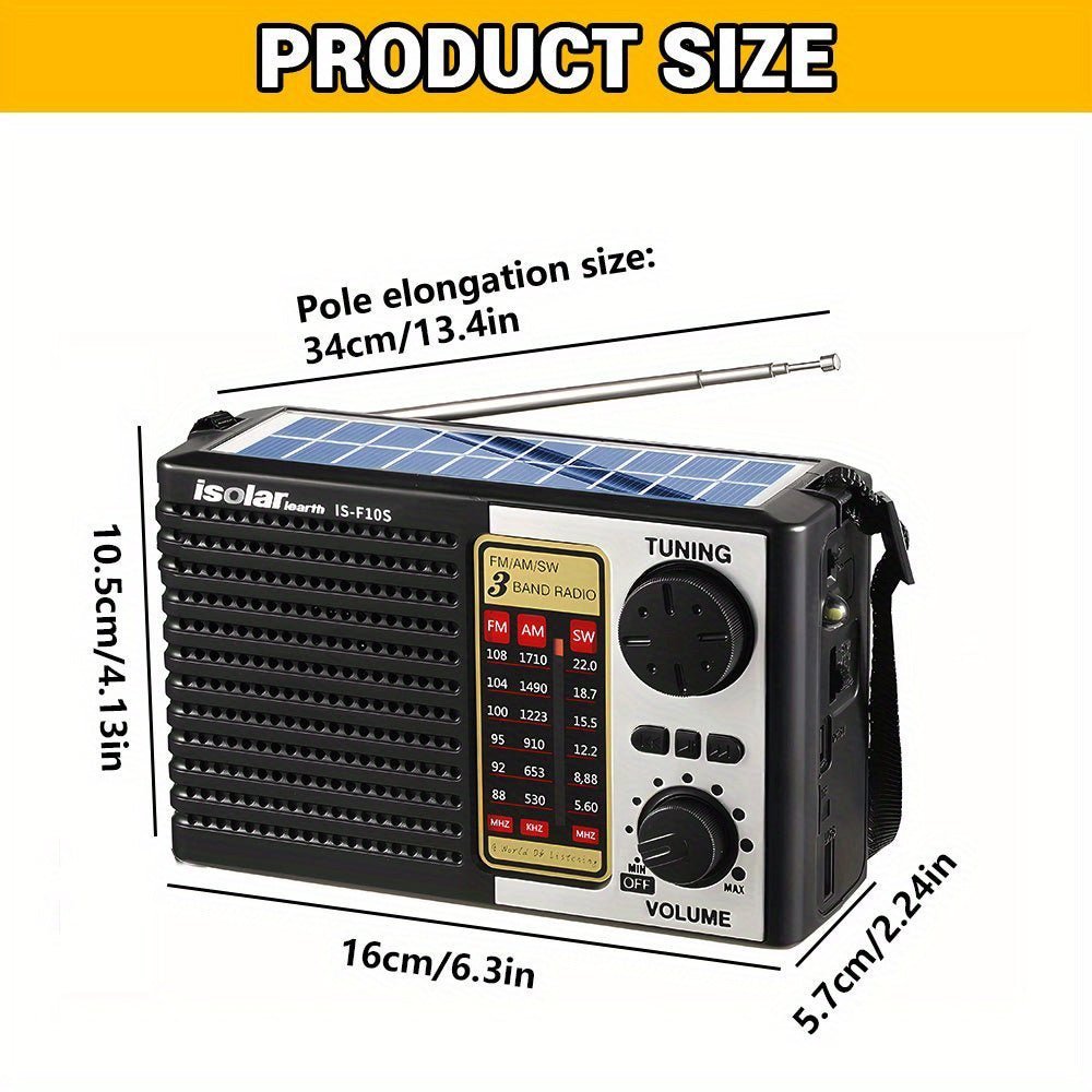 NNETM Solar Portable Radio with Digital Speaker - Image 4