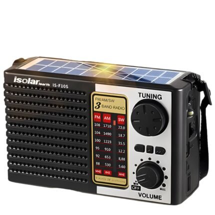 NNETM Solar Portable Radio with Digital Speaker
