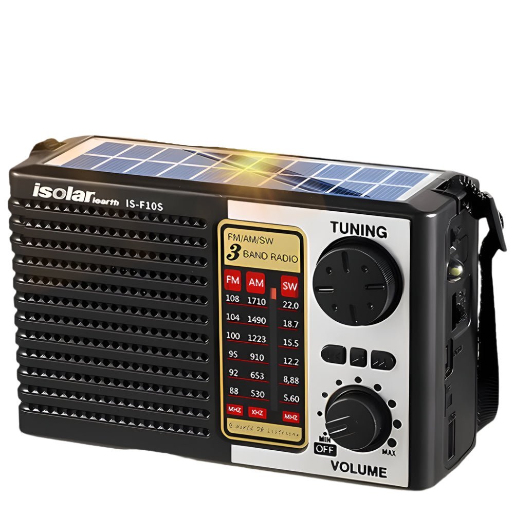 NNETM Solar Portable Radio with Digital Speaker