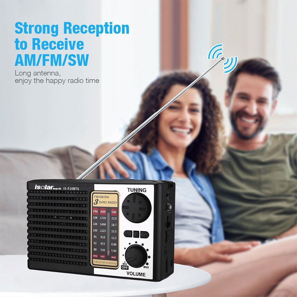 NNETM Solar Portable Radio with Digital Speaker - Image 2