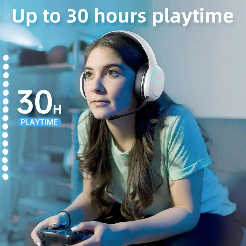 NNETM Pro Wireless Gaming Headset with Detachable Microphone - Image 4